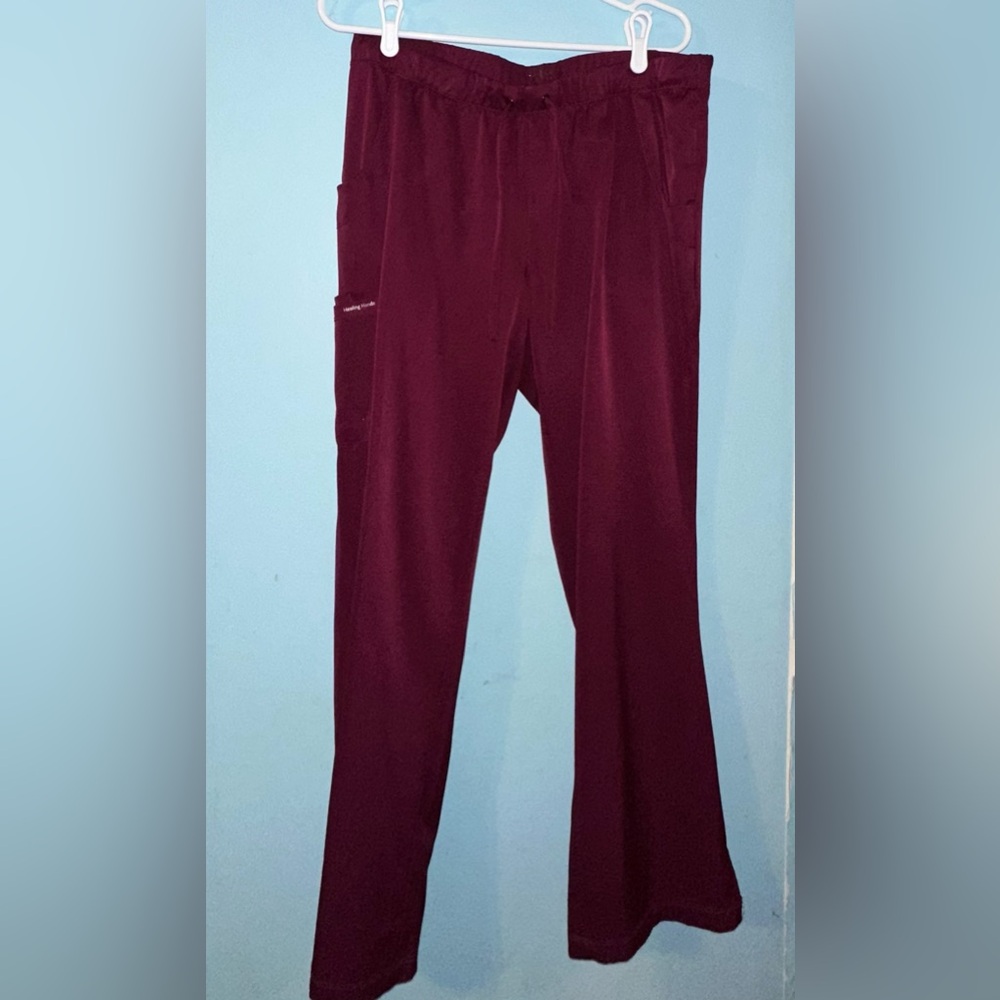 Healing Hands Maroon Women’s Petit Large Scrub Bottoms